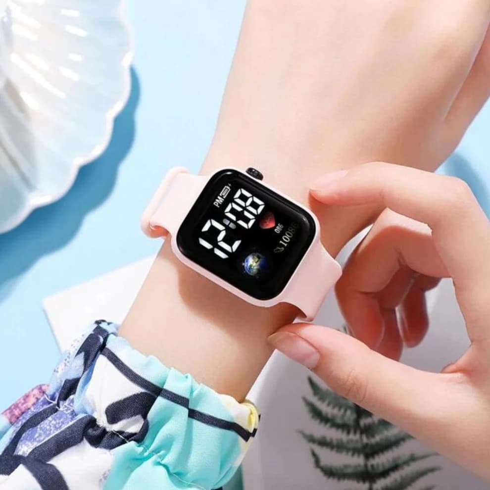 Square LED Digital Wristwatch - Image 3