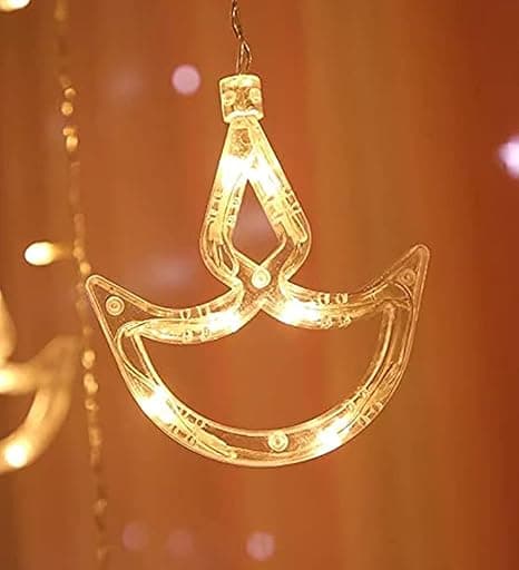 Desidiya Warm White Diya/Diwali Light Curtain - Image 1