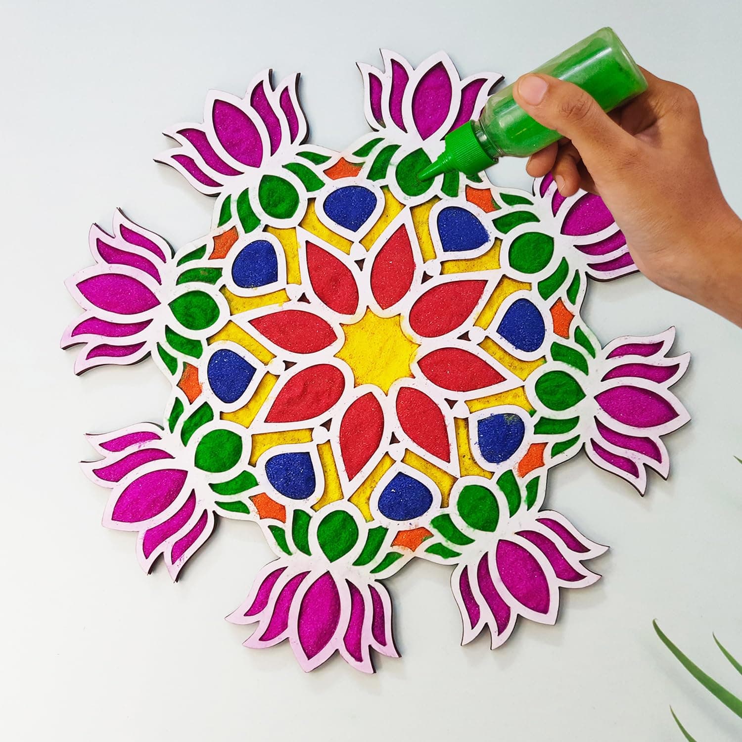 Ascension Portable Rangoli (11 inches) Stencil for Decor - Image 3